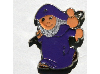 Pin Peregrino Morado de Metal