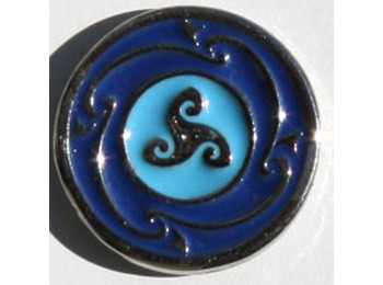 Pin Trisquel Celta Azul Metal