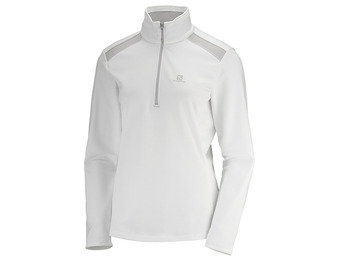 Pullover Salomon Discovery LT HZ W Blanco