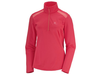 Pullover Salomon Discovery LT HZ W Rojo