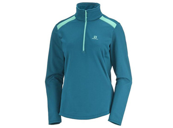 Pullover Salomon Discovery LT HZ W Turquesa