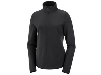 Pullover Salomon Outrack Half Zip W Negro