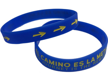 Pulsera silicona El Camino es la meta Español-Inglés