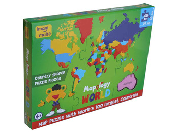 Puzzle del Mundo en Foam 68 piezas 100 paises