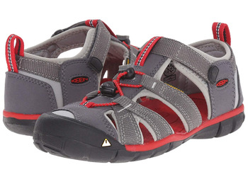 Sandalia Keen Seacamp II CNX Children Gris/Rojo