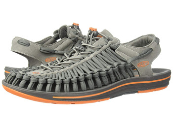 Sandalia Keen Uneek Flat Gris/Naranja