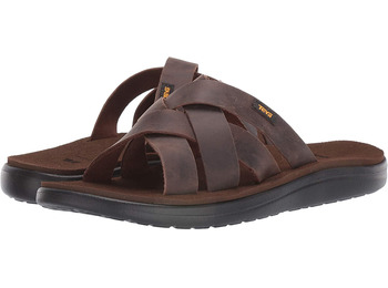 Sandalia Teva Voya Slide Leather Marrón