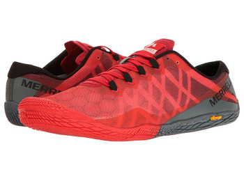 Zapatillas Merrell Vapor Glove 3 Rojo/Gris