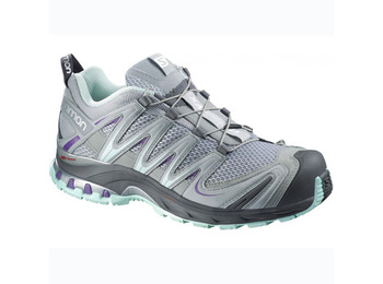 Zapatilla Salomon XA PRO 3D W Gris/Morado/Turquesa