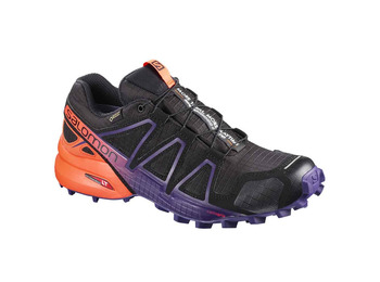 Zapatilla Salomon Speedcross 4 GTX W LTD Negro/Naranja/Violeta