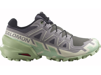 Zapatilla Salomon Speedcross 6 W Gris/Verde