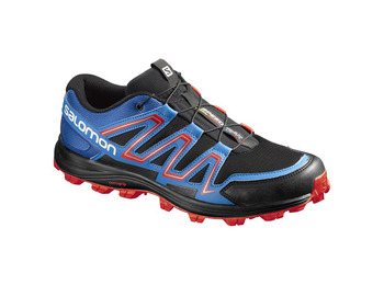 Zapatilla Salomon Speedtrak Negro/Azul/Rojo