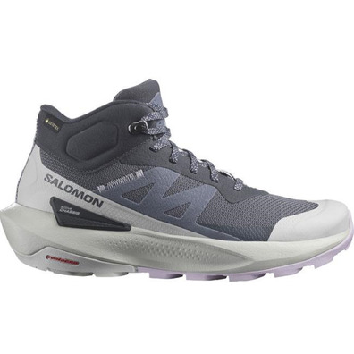 Bota Salomon Elixir Activ Mid GTX W Negro/Hueso