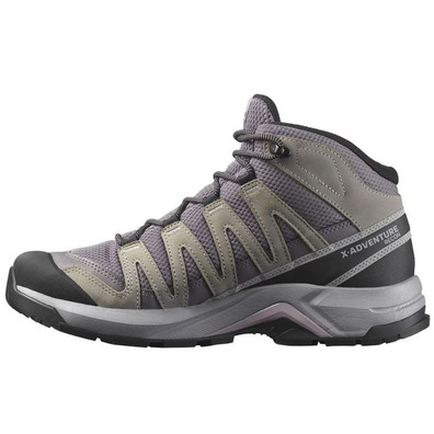 Bota Salomon X-Adventure Recon W Mid GTX Gris