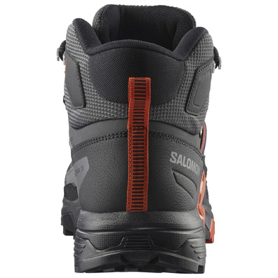 Bota Salomon X Ultra 5 Mid GTX Negro/Gris/Naranja