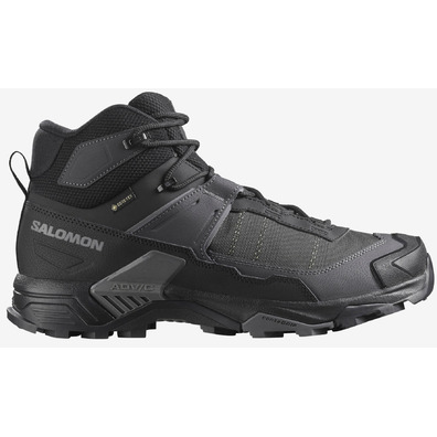 Bota Salomon X Ultra 5 Mid Wide GTX Negro