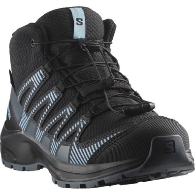 Bota Salomon Xa Pro V8 Mid CSWP J Negro/Azul