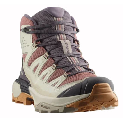 Botas Salomon X Ultra 360 Edge Mid GTX W Beige/Granate/Violeta