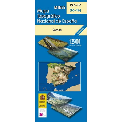 Mapa Samos 124-IV IGN 1:25.000