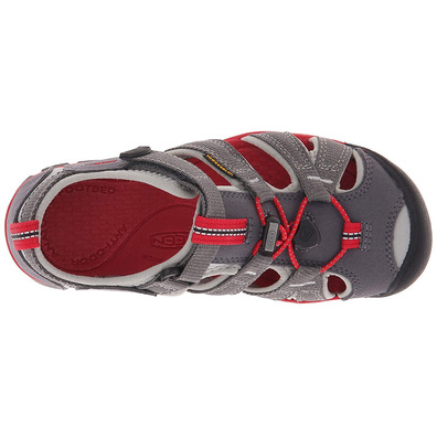 Sandalia Keen Seacamp II CNX Children Gris/Rojo