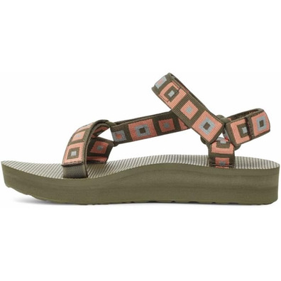 Sandalia Teva Midform Universal W Verde/Coral