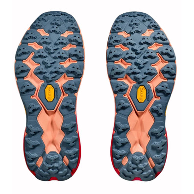 Zapatilla Hoka Speedgoat 5 W Gris acero/Coral