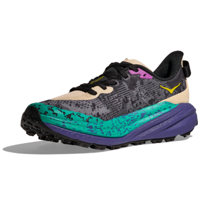 Zapatilla Hoka Speedgoat 6 W Gris/Verde/Morado