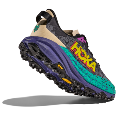 Zapatilla Hoka Speedgoat 6 W Gris/Verde/Morado