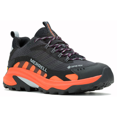 Zapatilla Merrell Moab Speed 2 GTX Negro/Naranja