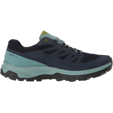 Zapatillas Salomon Outline GTX W Marino/Verde