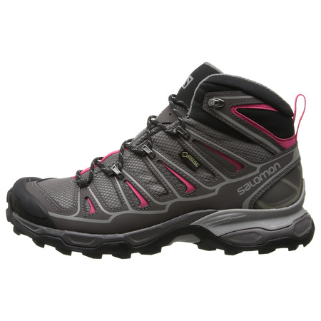 Bota Salomon X Ultra Mid 2 W GTX Gris/Rosa/Negro