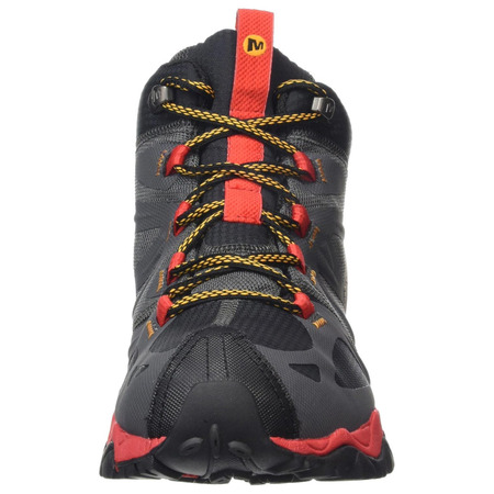 Bota Merrell Grassbow Mid Sport Gtx Negro/Gris/Rojo