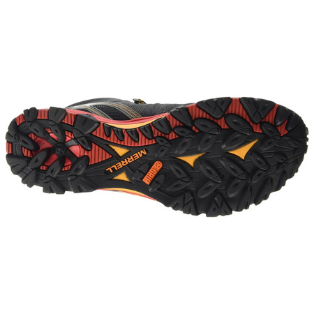 Bota Merrell Grassbow Mid Sport Gtx Negro/Gris/Rojo