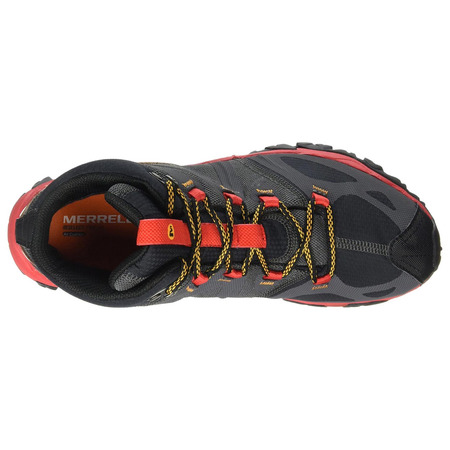 Bota Merrell Grassbow Mid Sport Gtx Negro/Gris/Rojo