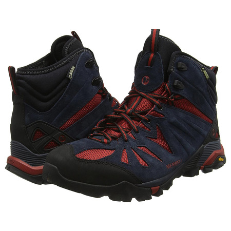 Bota Merrell Capra Mid GTX Marino/Rojo