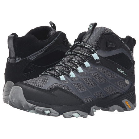 Bota Merrell Moab FST Mid GTX W Gris/Negro