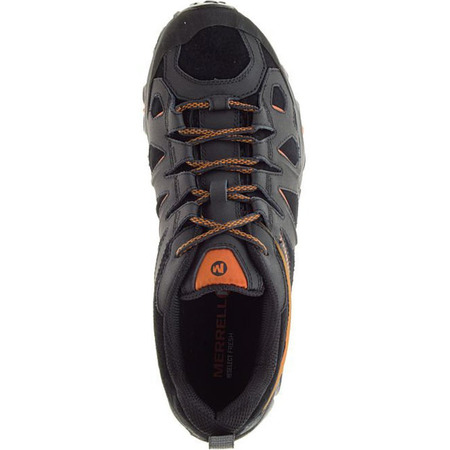 Zapato Merrell Moab FST Ltr Negro/Naranja