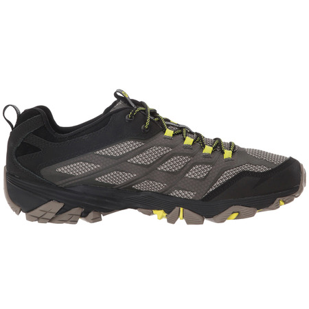 Zapato Merrell Moab Fst Negro/Gris/Amarillo