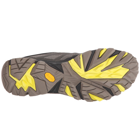 Zapato Merrell Moab Fst Negro/Gris/Amarillo