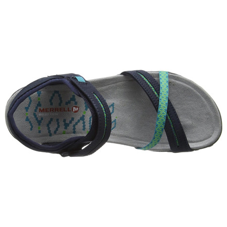 Sandalia Merrell Terran Cross II Marino/Turquesa