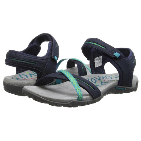 Sandalia Merrell Terran Cross II Marino/Turquesa