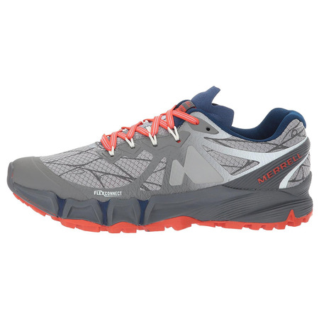 Zapatilla Merrell Agility Peak Flex W Gris/Naranja/Azul