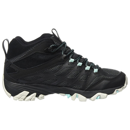 Bota Merrell Moab FST Mid GTX W Negro/Turquesa