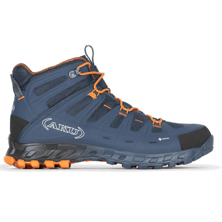 Bota Aku Selvatica Mid Goretex Azul/Naranja