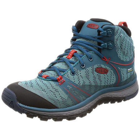 Botas Keen Terradora Mid WTPF W Turquesa/Rojo