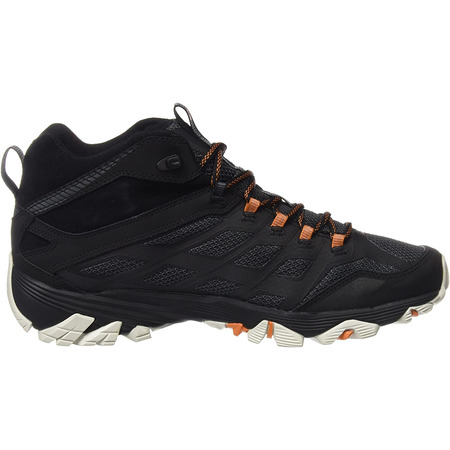 Bota Merrell Moab FST Mid GTX Negro/Naranja