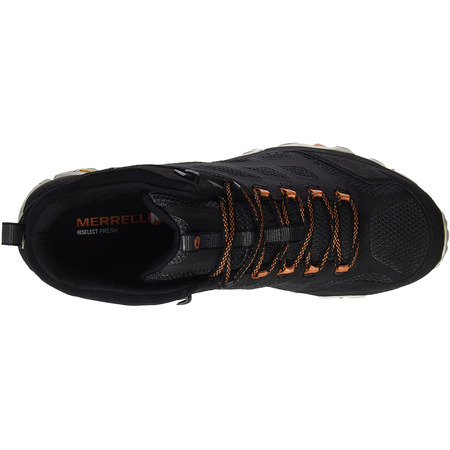 Bota Merrell Moab FST Mid GTX Negro/Naranja