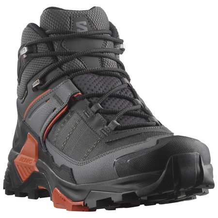 Bota Salomon X Ultra 5 Mid GTX Negro/Gris/Naranja