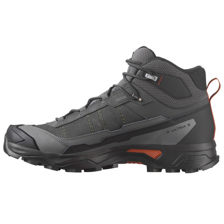 Bota Salomon X Ultra 5 Mid GTX Negro/Gris/Naranja