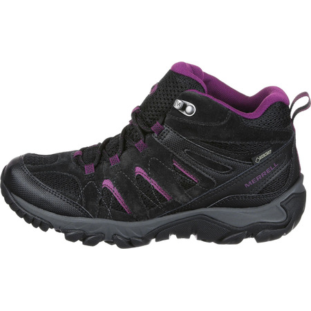 Botas Merrell Outmost Mid Vent GTX  W Negro/Fucsia